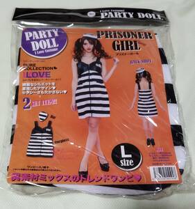 【送料無料】【未開封新品】PARTY DOLLプリズナーガール/コスチューム Lサイズ　(株)ピュア　パーティーグッズ