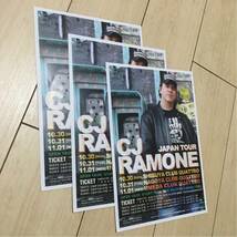 cj ramone ラモーンズ ramones 来日 告知 チラシ 2017 japan tour 大阪 名古屋 東京 ソロ ライブ_画像2