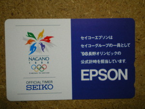 naga* Seiko Epson Nagano Olympic Nagano . колесо телефонная карточка 