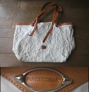 FRANCESCOBIASIA tote bag handbag white francesco biasia