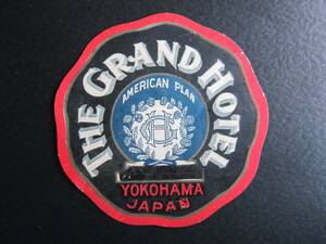  hotel label # Yokohama Grand hotel #1920's