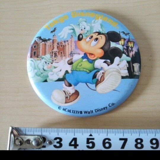 レトロ 初期 ディズニーランド ミッキー 缶バッジ