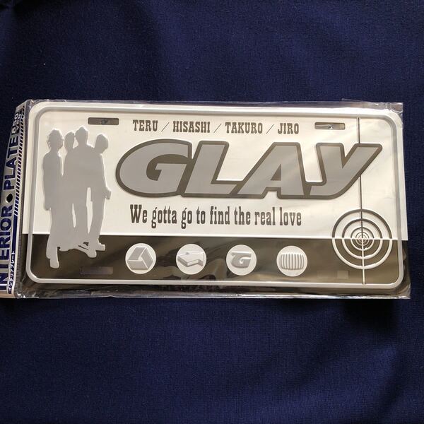 激レア希少品 GLAY グレイ インテリアプレート ナンバープレート風看板