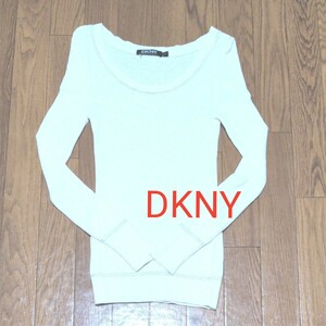 DKNY ☆ 長袖カットソー シルク混 リブニット ダナキャランニューヨーク