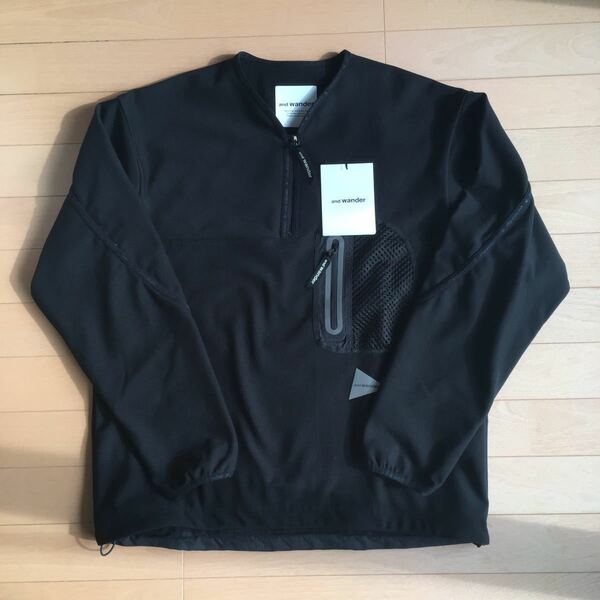 and wander アンドワンダー light fleece pullover サイズ:4(L) 574-0244038 ライトフリースプルオーバー ジャケット 新品未使用