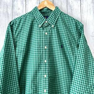  Ralph Lauren Ralph Lauren проверка рубашка рубашка с длинным рукавом мужской one отметка XL размер 2-674