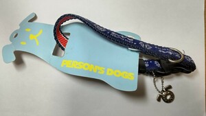 ☆person's dogs ペット用 首輪☆ Mサイズ ネイビー