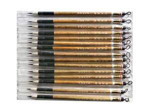  new goods gold .. selection ...15 pcs set .. lake writing brush . small writing brush Tang writing brush selection . jpy .