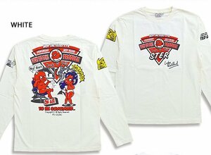 テッドガール第3弾ロングTシャツ◆TEDMAN/テッドマン ホワイトXXLサイズ（サイズ46）TDLS-353 エフ商会 長袖 efu 赤鬼