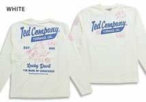 テッドカンパニーロングTシャツ◆TEDMAN/テッドマン ホワイトXXLサイズ（サイズ46）TDLS-355 エフ商会 長袖 efu 赤鬼_画像1