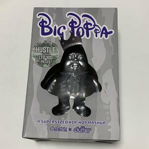 Ron English ロン イングリッシュ Big Poppa HUSTLE 100体限定 シルバー ソフビ フィギュア ART TOY アートトイ