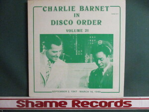 Charlie Barnet ： In Disco Order Volume 21 LP (( 落札5点で送料無料