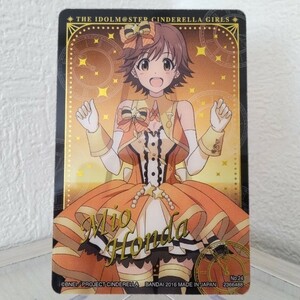 本田未央 メタリッククリアカード アイドルマスター シンデレラガールズ アイマス デレマス ウエハース付属 当時物