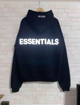 FOG fog Essentials 3M Pullover Hoodie リフレクター　エッセンシャル　パーカー　裏起毛　黒銀　ビッグロゴサイズXL_画像10