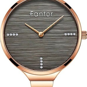 腕時計 レディース Fantor 極薄型 おしゃれ クラシック シンプル 女性 時計 34mm文字盤 