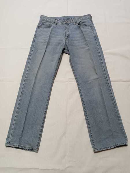 【中古品】UNIQLOウォッシャブルブルージーンズ Gパン ジーンズ 古着 メンズウエスト33インチの83.82センチ、股下29インチの73.6センチ