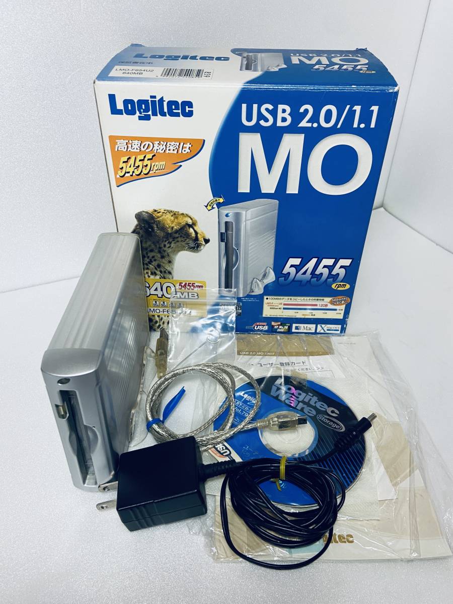 LogitecUSB 2.0 640MB MOドライブ LMO-PBB640U2-