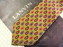 ♪29109C♪良品【ペイズリー 柄】ランバン【LANVIN】ネクタイ_画像1