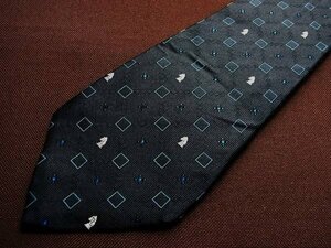 !1806D! condition staple product [ embroidery chess pattern ] Ralph Lauren [CHAPS] necktie 