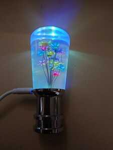 数量限定　水中花シフトノブLEDイルミネーション10センチ　デコトラ 街道レーサー 旧車 ドリフト　軽トラ　シフトノブ延長　