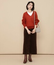 【即決】美品*1.4万 ADAM ET ROPE｜ホールガーメント♪柔らかモヘアヘアニット 送料210円〜（アダム エ ロペ）_画像2