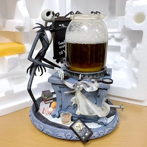 激レアディズニー ナイトメアビフォアクリスマス スノーグローブ オルゴール ジャックの実験室 フィギュア 置物