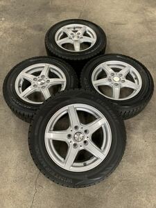 【冬タイヤ＆ホイールセット】 15インチ ダンロップ ヴィオレント VIOLENTO ★ 195/65R15 ダンロップ WINTERMAXX WM02【S15-22】