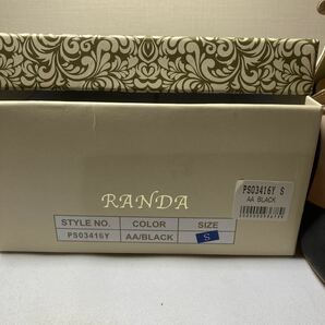 ランダ RANDA パンプス ハイヒール ブラック&ゴールド 23.5cm パーティーヒール 披露宴の画像10