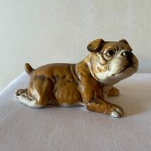 昭和 瀬戸ノベルティ 犬 ブルドッグ 磁器 フィギュリン 里帰り Vintage UCTCI Seto Novelty Bulldog porcelain figurine_画像7