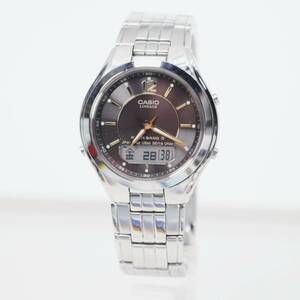 CASIO LINEAGE ソーラー メンズ 二次電池交換済み稼働品 N-50