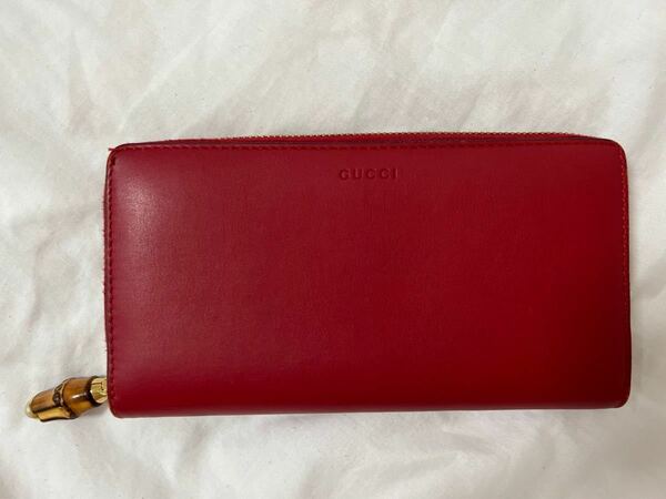 GUCCI NYMPHAEA 長財布 HIBIS RED