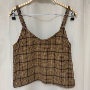 チェックビスチェ