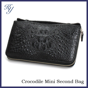  free shipping new goods unused high class leather book@ crocodile leather Mini second bag men's 