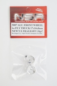  new goods NSR 1/32 ALU.FRONT WHEEL for FLY TRUCK 17×16×8mm NEW! ULTRALIGHT 1.8gr! aluminium wheel 5007 slot car 