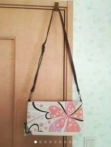 . color canvas . width length shoulder bag (SAKURA)*C goods 