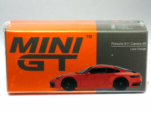 MINI GT 1/64 ポルシェ 911 (992) カレラ 4S ラヴァオレンジ (左ハンドル) (MGT00371-L)