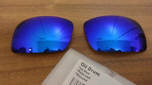 超特価！★オークリー オイルドラム用 カスタム偏光レンズ ICE BLUE Color Polarized 新品 OIL DRUM OILDRUM