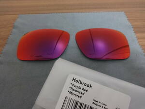 ３SET限り入荷！★オークリー HOLBROOK ホルブルック用 カスタム偏光 レンズ PURPLE RED Color 