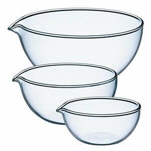 iwaki リップボウル 3点セット 【50ml・100ml・250ml】 BOWL-3 大中小