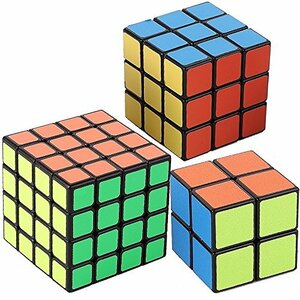 wemitas スピードキューブ 競技用 立体パズル 世界基準配色 スムーズ回転 2x2 3x3 4x4 3個セット