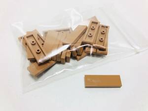 【新品未使用】レゴ　LEGO　タイル　1x3 ミディアムヌガー　24枚　１×３