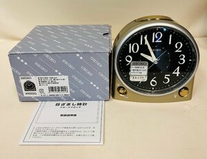 qow.YLF09　SEIKO　セイコー　目覚まし時計　KR502G　ゴールド　新品