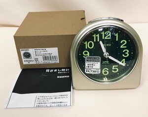 qow.YLJ15　SEIKO　セイコー　電波クロック　目覚まし時計　KR332G　金　新品