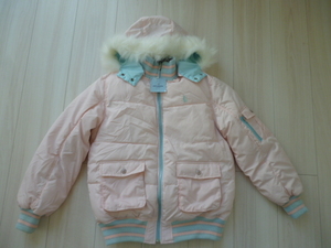 [ unused ] Pom Ponette with a hood 3WAY reversible cotton inside jacket *160cm* fur attaching 