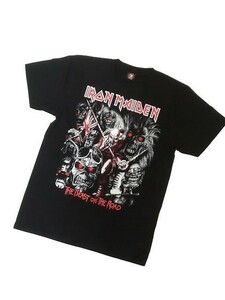 【新品】アイアン・メイデン THE BEAST ON THE ROAD 3D Tシャツ 半袖【L】黒◆IRON MAIDEN ロック バンド ヘビメタ イングランド