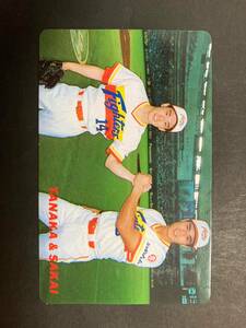 カルビープロ野球カード 91年 No.164 田中幸雄＆酒井 日本ハム 1992年 ① (検索用) レアブロック ショートブロック ホログラム 金枠 地方版