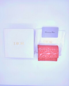 【新品未使用・完売品】LADY DIOR ロータスウォレット ダスティコーラルピンク