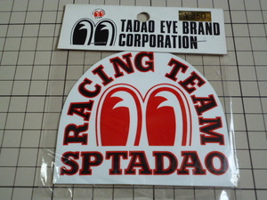 SP TADAO RACING TEAM ステッカー (赤/90×78mm) SP忠男 レーシング チーム