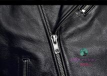 ●牛革 ライダースジャケット ハーレー 本革 カウハイド 革ジャン レザージャケット アメカジ バイクレザー メンズファッション S～5XL_画像8