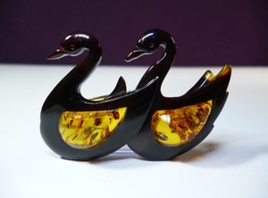 фbook@ tortoise shell amber brooch ф tortoise shell amber 